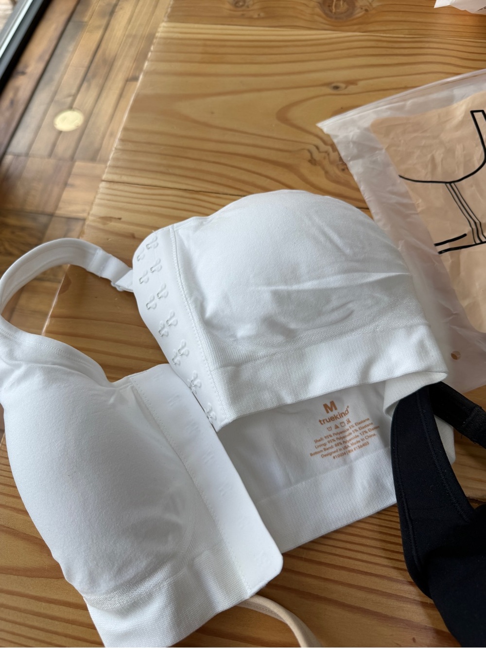 Shapermint White front closure Wireless Support Bra